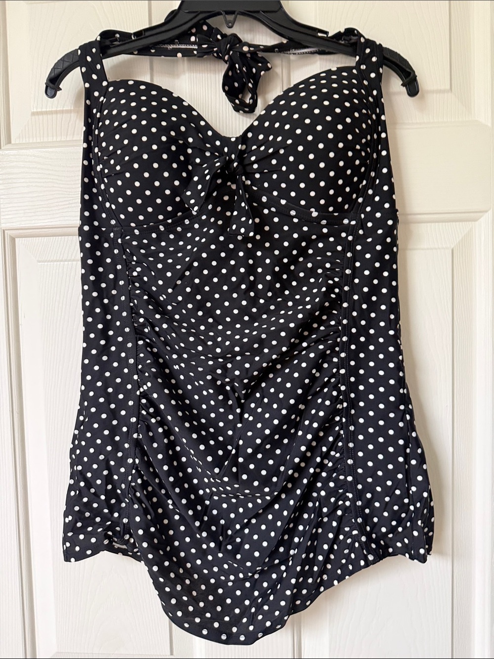 Merona Black and White Polka Dot Swimdress